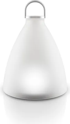 Image de Eva Solo SunLight Bell, Lampe solaire, Lampe solaire, Lampe de table, Lampe de balcon, Verre givré/aluminium/plastique, Petite, 571327