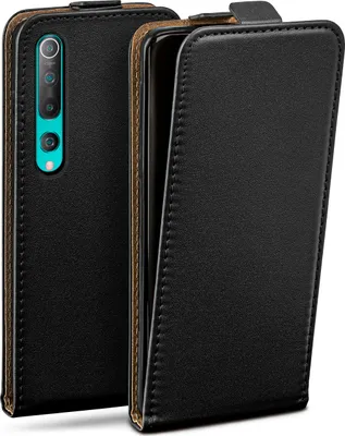 Produktbild von moex® Flip Case kompatibel mit Xiaomi Mi 10 - Hülle mit 360 Grad Schutz, Schwarz