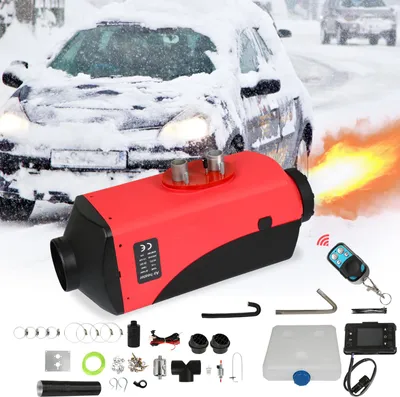 Image de Izrielar Chauffage autonome diesel 8KW Chauffage diesel 12V/24V DC Chauffage autonome diesel avec télécommande & écran LCD Réchauffeur d'air diesel pour voiture Camping-car