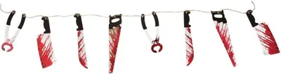 Produktbild von Halloween Girlande Blutige Waffen Bloody Weapon