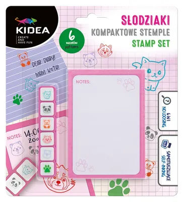 Obrázek produktu pro Kompaktowe Stemple Słodziaki Kidea 6 Kolorów