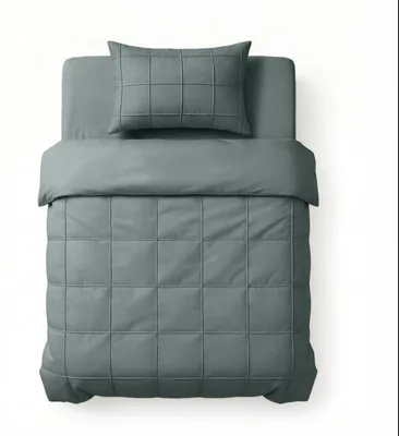 Image de Sleeptime Check Pintuck Vert 140 x 200/220 cm