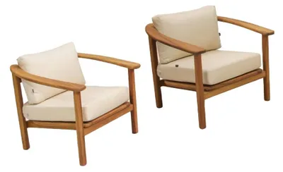 Produktbild von Relax Set Outdoor 2x Sessel Lehnstuhl Polstersessel Gartenmöbel Polster