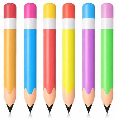 6 aufblasbare Bleistifte, 70 cm, Einschulungsdeko, bunt