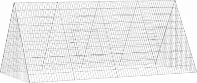Obrázok produktu pre vidaXL Klietka pre kurčatá strieborná 215 x 100 x 85 cm Pozinkovaná oceľ