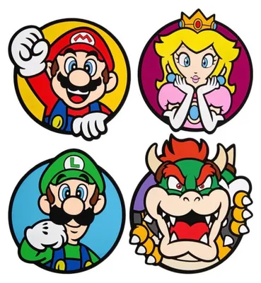 Image de Lot de 4 sous-verres Super Mario