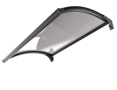 Produktbild von Primaster LED Vordach Marseille 150 x 100 x 11,2 cm, schwarz