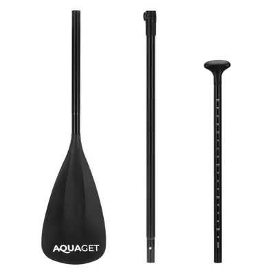Produktbild von Aquaget® SUP-Paddel – klappbares Paddel für SUP-Board und Pontoon, 3-teilig, höhenverstellbar, schwarz