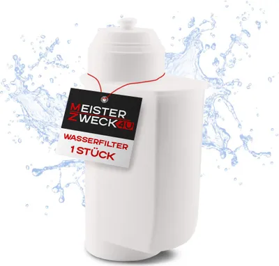Produktbild von MEISTERZWECK4U - 1 Stück Ersatz Wasserfilter für Siemens EQ-Series, Supresso & Bosch Kaffeevollautomaten - Brita Intenza Filtersystem - Filterpatrone für Kalkschutz, Geruchs & Geschmacksverbesserung