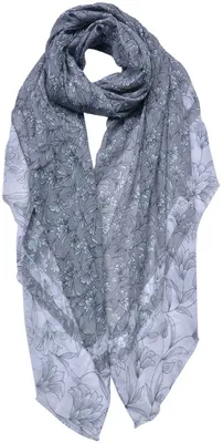 Produktbild von Juleeze Damen-Schal JZSC0685G mit grauem Muster, 85 x 180 cm