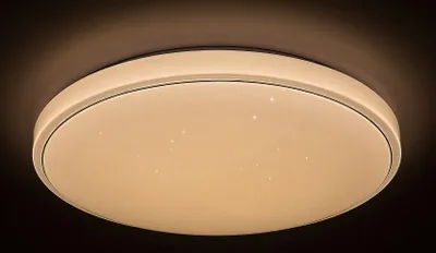 Zdjęcie produktu dla Plafon z pilotem 59 cm LED 40W biały okrągły Bruce 2117 Rabalux