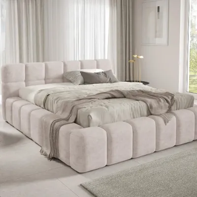 Zdjęcie produktu dla Łóżko tapicerowane NUBO Premium 140x200 cm z pojemnikiem na pościel - PERFECT HARMONY 02