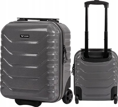 Obrázok produktu pre WINGS CRAKE Mini-Kabinenkoffer grau, 20L, Policarbon, kompatibilný s Ryanair