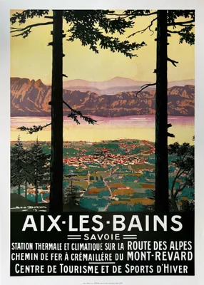 Zdjęcie produktu dla Aix-Les-Bains – Sabaudia – Géo Dorival 1913 – 50 x 70 cm Plakat