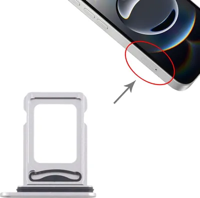 Obrázok produktu pre Pre Apple iPhone 16e Dual SIM Card Holder Card Tray Repair Spare Part Silver