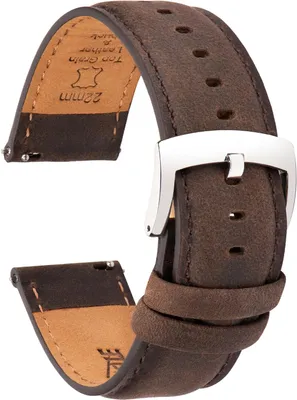 Produktbild von Uhrenarmband Echt Leder, Vintage Stil, 18-22mm, für Uhr und Smartwatch