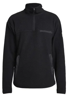 Productafbeelding van Tenson - "Yoke" trui voor heren, met halve rits, model ET952 (XL) (zwart)
