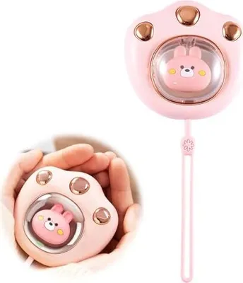 Produktbild von Wiederaufladbares Handwärmer, USB Electric Power Bank, Tasche wiederaufladbar, 2 Temperaturen, einstellbar, wiederverwendbar, Frauen, Kinder, Rosa