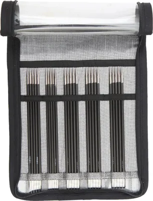 Produktbild von KnitPro Karbonz Nadelspiel-Sets in 15 oder 20 cm Länge : 15cm Länge cm: 15cm