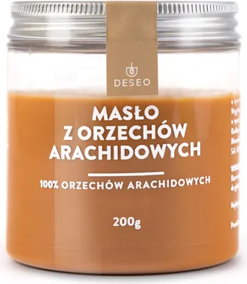 Zdjęcie produktu dla Masło z orzechów arachidowych 100% 200g DESEO