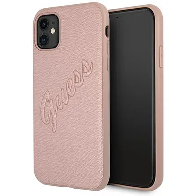 Produktbild von Guess für iPhone 11 Schutzhülle Handyhülle Hülle Case Hardcase Saffiano Vintage Script