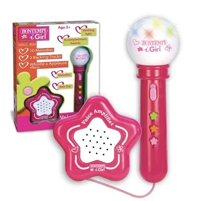 Produktbild von Bontempi Voice Amplifier with Microphone, Spielzeug-Mikrofon, 3 Jahr(e), AAA, 270 g, Pink