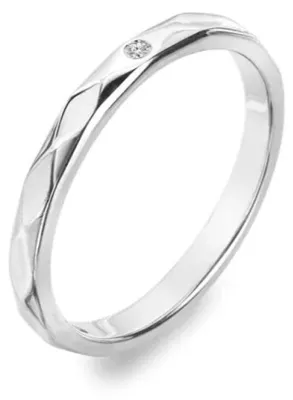 Immagine prodotto di Anello in argento sterling con diamante, modello Harlequin, codice DR321
