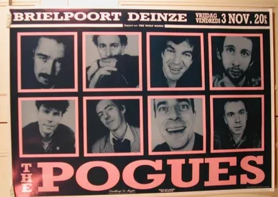 Zdjęcie produktu dla POGUES - Koncert z 1989 roku - Plakat - 72x102 cm
