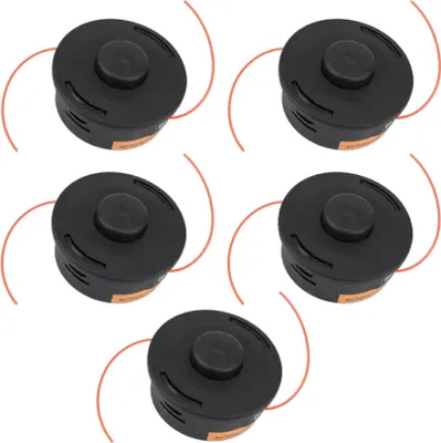 Produktbild von 5x Trade-Shop Trimmerkopf Mähkopf Fadenkopf Spulenkopf M10 Linksgewinde für viele Stihl Motorsensen Freischneider ersetzt 25-2 Autocut 4002-710-2108