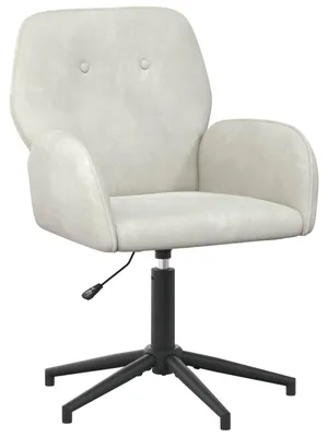 Image de Fauteuil de bureau vidaXL, 54 x 55 x 90 cm, velours crème