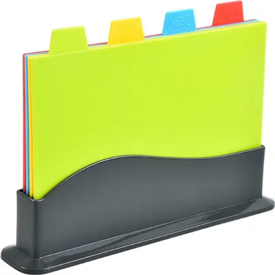 Immagine prodotto di 4 taglieri con supporto