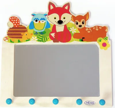 Produktbild von Zimmerdekoration Spiegel Waldtiere BxLxH 350x65x350mm NEU