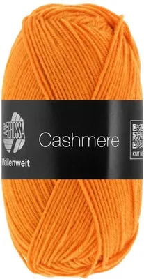 Produktbild von Lana Grossa MEILENWEIT 50 g CASHMERE weiche 4-fach Sockenwolle mit Kaschmir-Anteil 210 m Farbe 074 - Orange