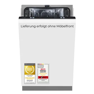 Produktbild von Exquisit Geschirrspüler | 9 Maßgedecke | Energieeffizienzklasse D | 49 dB(A) | 6 Programme | Aquastop |Startzeitvorwahl | LED-Anzeige |