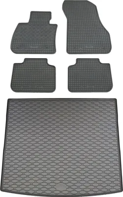 Produktbild von Rigum Gummi Fußmatten + Kofferraumwanne im Set für BMW X1 F48 + X1e