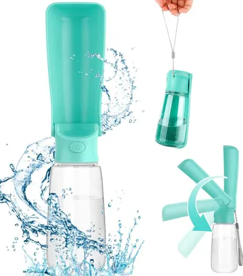 Produktbild von Trinkflasche Hunde, 550 ml Hundetrinkflasche, Trinkflasche Hunde für Unterwegs, Faltbare Trinkflasche Hunde, Tragbare Haustier Wasserflasche für Haustiere im Freien, Wandern, Reisen