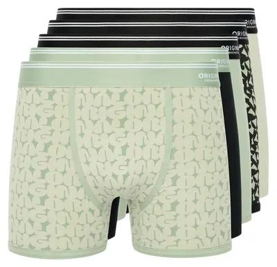 Produktbild von Crosshatch - "Dringal" Boxershorts für Herren (5er-Pack) BG2588 (L) (Grün)
