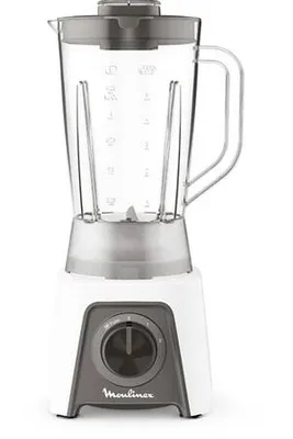 Produktbild von Moulinex Blendeo+ LM2C3110, Tischplatten-Mixer, 1,5 l, Pulsfunktion, Eis-Crusher, 450 W, Grau, Weiß