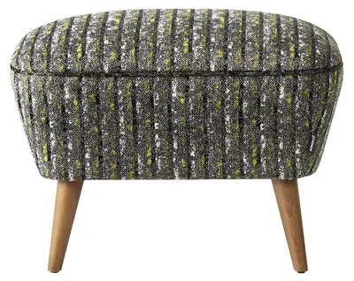 Obrázek produktu pro Stolička Pouf Footstool Otoman Fabric Grey Seat