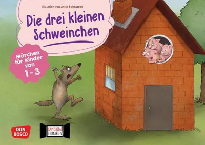Produktbild von Die drei kleinen Schweinchen. Kamishibai Bildkartenset