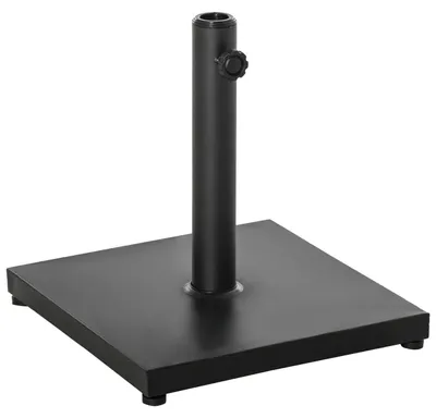 Produktbild von Sonnenschirmständer Schirmständer Schirmhalter Schirmfuß 13 Kg Ständer Schirm Ø35/38/48 Mm Metall + Zement Schwarz 40 X 40 X 43 Cm