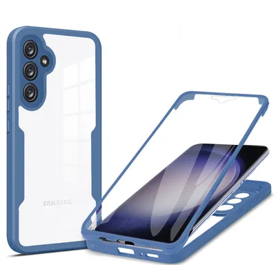 Produktbild von 360° Grad Hülle für Samsung Galaxy S23 FE vollschutz Integriertem Displayschutz Blau