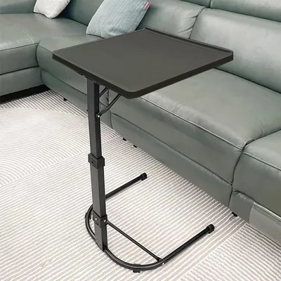 Productafbeelding van Bijzettafel opvouwbaar laptop - Verstelbaar - Zwart - 43 x 43 cm