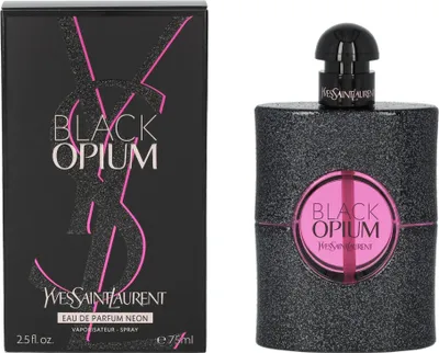 Produktbild von Yves Saint Laurent Black Opium Neon, Frauen, 75 ml, Nicht nachfüllbare Flasche, Kaffee, Drachenfrucht, Orangenblüte, Vanille, Weißer Moschus