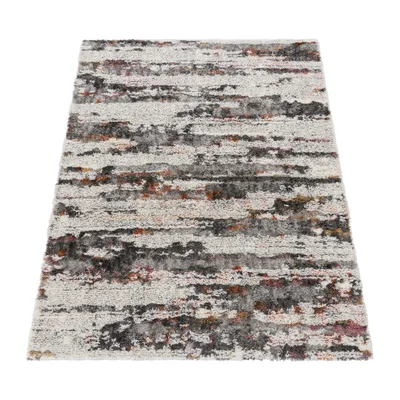 Produktbild von Hochflor Teppich Wohnzimmer Esszimmer Shaggy Vintage Abstraktes Muster Grösse 140x200 cm