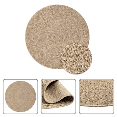 Produktbild von The Living Store Teppich 160 cm Jute-Optik Innen und Außen