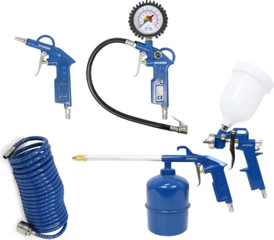 Produktbild von HYUNDAI Kompressor Druckluft Zubehör SET ACZ55901 5-teilig