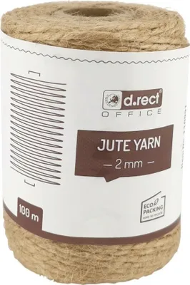 Obrázek produktu pro PŘÍRODNÍ DEKOROVANÝ JUTOVÝ PROVAZ 2 mm 100 m