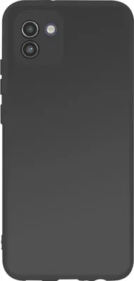 Image de Jaym, Premium Housse silicone microfibre Samsung Galaxy A03 4G, Noir