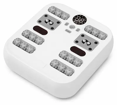Produktbild von Elektrisches Fußmassagegerät, Fußmassage mit Wärme und Rollenmassage, 10 Stufen, 42°C Wärme, 2000mAh Akku, USB-C